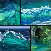 Water studies . Traditional illustration project by ithilnaur_ - 08.23.2022