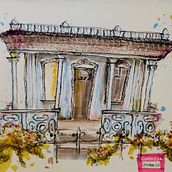 Meu projeto do curso: Desenho arquitetônico expressivo com marcadores coloridos. Sketching, Drawing, Architectural Illustration, Sketchbook & Ink Illustration project by Clarissa Ribeiro - 08.23.2022