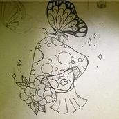 Mi proyecto del curso: Técnicas de color para tatuajes. Un progetto di Illustrazione tradizionale, Disegno, Illustrazione digitale e Design di tatuaggi di Mailen Cao - 14.08.2022
