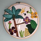 Meu projeto do curso: Introdução ao bordado 3D. Embroider, and Textile Design project by izabel_chaves - 08.24.2022