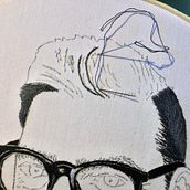 My project for course: Fashion Embroidery: Embellishing with Beads. Un proyecto de Diseño de moda, Bordado, DIY, Upc, cling y Diseño textil de Lanthier Micheline - 24.08.2022