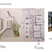 Mi proyecto del curso: Galería casa de campo. Un proyecto de Arquitectura e Ilustración arquitectónica de isadesantacruz - 24.08.2022