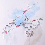 My project for course: Expressive Architectural Sketching with Colored Markers. Sketching, Drawing, Architectural Illustration, Sketchbook & Ink Illustration project by Shartra Sylivant - 08.24.2022
