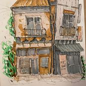 My project for course: Expressive Architectural Sketching with Colored Markers. Esboçado, Desenho, Ilustração arquitetônica, Sketchbook e Ilustração com tinta projeto de agibson - 24.08.2022