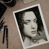 Meu projeto do curso: Retrato artístico com carvão vegetal: criando atmosferas. Un progetto di Illustrazione tradizionale, Belle arti, Disegno, Disegno di ritratti, Disegno realistico e Disegno artistico di Pedro Martins - 25.07.2022