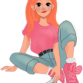 Meu projeto do curso: Retrato de personagens femininas com Procreate. Projekt z dziedziny Tradycyjna ilustracja, Ilustracja cyfrowa i Rysunek cyfrowy użytkownika Taiane Zatolinni - 25.08.2022