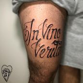 Meu projeto do curso: Tatuagem de letras cursivas à mão livre. Lettering, and Tattoo Design project by Luana Silva - 08.25.2022
