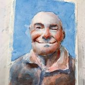 My project for course: Artistic Portrait with Watercolors. Un progetto di Belle arti, Pittura, Pittura ad acquerello e Disegno di ritratti di adam_adkison - 25.08.2022