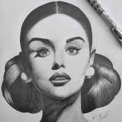 My project for course: Portrait Sketchbooking: Explore the Human Face. Sketching, Drawing, Portrait Drawing, Artistic Drawing, and Sketchbook project by Kenisha Benn - 08.25.2022