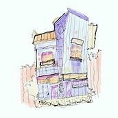 Meu projeto do curso: Desenho arquitetônico expressivo com marcadores coloridos. Sketching, Drawing, Architectural Illustration, Sketchbook & Ink Illustration project by Lucas Santos - 08.26.2022