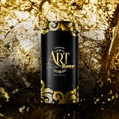 "ART Golden Beer" Una cerveza inspirada en la "Época Dorada" donde los artistas utilizaban el recurso del "Pan de Oro" o Gold Leaf en sus pinturas. . Un proyecto de Packaging de andreinabelloperez - 24.08.2022