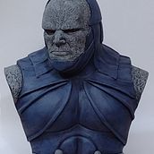 Busto Darkseid. Sculpture, Fine Arts, Film, Video, TV, Comic, Film, and TV project by Gabriel Berenguera - 08.26.2022