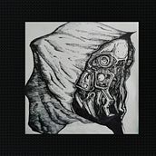 Cyborg Langosta. Un progetto di Illustrazione tradizionale, Pittura e Disegno di aldair jhosdyn cuba cuba - 24.08.2022