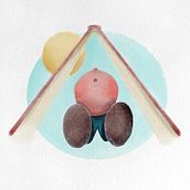 The book-lover little guy. Traditional illustration project by Chryssa Tsakiri - 08.26.2022