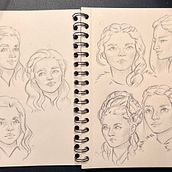 Mi proyecto del curso: Sketchbook de retrato: explora el rostro humano. Sketching, Drawing, Portrait Drawing, Artistic Drawing, and Sketchbook project by Brenda Shaw - 08.26.2022