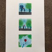 De ballon waait weg. Projekt z dziedziny Trad, c, jna ilustracja,  Malarstwo, Malarstwo akr, lowe i Narracja użytkownika vonrotz - 26.08.2022