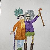 Friends . Traditional illustration project by Paula Beltgens - 08.26.2022