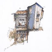 Dibujo arquitectónico expresivo. Un proyecto de Bocetado, Dibujo, Ilustración arquitectónica, Sketchbook e Ilustración con tinta de Jose Molina Rosillo - 26.08.2022