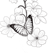 My project for course: Botanical Tattoo with Pointillism. Un progetto di Illustrazione tradizionale, Design di tatuaggi e Illustrazione botanica di sandrasmorag - 20.08.2022