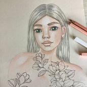 Mi proyecto del curso: Ilustración con pastel y lápices de colores. Un progetto di Illustrazione tradizionale, Belle arti, Disegno a matita, Disegno, Disegno di ritratti, Disegno realistico e Disegno artistico di lorena_nerig - 27.08.2022