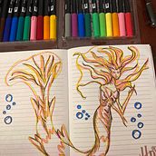 Mi proyecto final: Sketchbook fantástico: dibuja personajes desde la imaginación. Un proyecto de Ilustración tradicional, Creatividad, Dibujo y Sketchbook de berenice.formoso - 27.08.2022