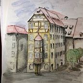Architectural Sketching with Watercolor and Ink. Traditional illustration, Architecture, Watercolor Painting & Ink Illustration project by Zbynek Jara - 08.27.2022