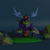 Mi proyecto del curso: Modelado de personajes low poly para videojuegos. 3D, Modelagem 3D, Videogames, Design de personagens 3D, e Design de videogames projeto de andres_caceres - 26.08.2022