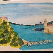 Mi proyecto del curso: Sketchbook pictórico en gouache. Un proyecto de Ilustración tradicional, Bocetado, Dibujo, Ilustración arquitectónica, Sketchbook y Pintura gouache de Isabelle Watabe - 28.08.2022