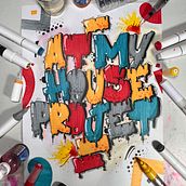 Mi proyecto del curso: Lettering inspirado en grafiti. T, pograph, Calligraph, Lettering, T, pograph, Design, H, and Lettering project by José luis Cuesta Ramirez - 08.28.2022