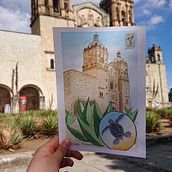  Postales de viaje en México . Un proyecto de Ilustración tradicional, Pintura a la acuarela, Ilustración arquitectónica y Sketchbook de Fernanda Flores Vázquez - 28.08.2022