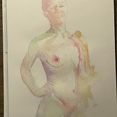 My project for course: The Human Figure in Watercolor. Un progetto di Illustrazione tradizionale, Belle arti, Pittura, Pittura ad acquerello, Disegno realistico e Disegno anatomico di Arsche Feuer - 29.08.2022