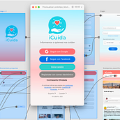 Webapp social iCuida. App Design, Design, and UX / UI project by Conchita Pineda - 08.29.2022