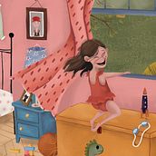 LLUVIA DE VERANO escrito por Laura Szwarc editado por Del Naranjo . Ilustrație tradițională, Design de caractere și Design editorial de Maria Carranza - 08.01.2022