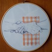 Mi proyecto del curso: Creación de retratos bordados. Embroider, and Textile Design project by eider.elizegi - 08.29.2022