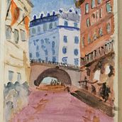 Il mio progetto del corso: Rappresentazione architettonica ad acquerello. Traditional illustration, Sketching, Drawing, Watercolor Painting, Architectural Illustration, and Sketchbook project by simonalanfredini - 08.29.2022