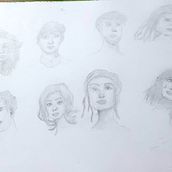 Retratos a lapicero y tinta. Sketching, Drawing, Portrait Drawing, Artistic Drawing, and Sketchbook project by Francisco Soares Marcano - 08.29.2022