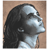 Alicia. Projekt z dziedziny Trad, c, jna ilustracja,  Sztuki piękne,  Malarstwo, Malarstwo olejowe i Pixel art użytkownika ilsignorcornacchia - 30.08.2022