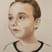 My project for course: Watercolor Portrait from a Photo. Un progetto di Illustrazione tradizionale, Pittura ad acquerello e Disegno di ritratti di Andrea Šeligová - 30.08.2022