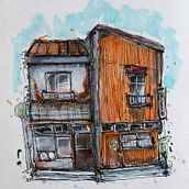 My project for course: Expressive Architectural Sketching with Colored Markers. Sketching, Drawing, Architectural Illustration, Sketchbook & Ink Illustration project by Stavros Petropoulos - 08.30.2022