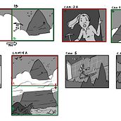 Meu projeto do curso: Introdução ao storyboard. Un progetto di Illustrazione tradizionale, Direzione artistica, Produzione audiovisiva, Illustrazione digitale, Stor, board, Arte concettuale e Disegno digitale di Frank Amorim - 30.08.2022