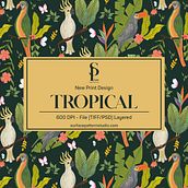 Tropical Pattern Design . Un proyecto de Pattern Design, Ilustración tradicional, Artesanía, Diseño gráfico, Packaging, Pintura, Ilustración vectorial, Bocetado, Creatividad, Dibujo a lápiz y Diseño de moda de Nada Tariq - 16.08.2022