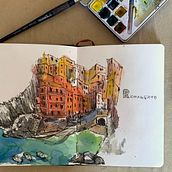 Mi proyecto del curso: Cuaderno de viaje en acuarela. Traditional illustration, Watercolor Painting, Architectural Illustration, and Sketchbook project by Felipe Moreira Lledó - 08.30.2022