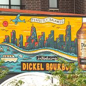 Mural Illustration for George Dickel Bourbon in Chicago, IL. Un projet de Illustration traditionnelle de Lisa McCormick - 30.08.2022