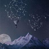 Magic photo montage - stars. Creativit, and Photomontage project by Natalia Nagler-Rzeszowiak - 08.08.2022