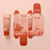 Mi proyecto de Diseño de marca y packaging: Sunny Days. Un proyecto de Br, ing e Identidad, Diseño gráfico y Packaging de Fernanda Herrera - 31.08.2022