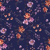 Mi proyecto del curso: Creación de estampados en acuarela. Pattern Design, Design de moda, e Pintura em aquarela projeto de Sofía González - 23.08.2022