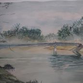 Mi proyecto del curso: Paisajes atmosféricos en acuarela. Un proyecto de Bellas Artes, Pintura y Pintura a la acuarela de Elisa - 31.08.2022