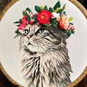 My project for course: Photo Embroidery on Fabric. Un proyecto de Fotografía, Collage, Papercraft, Estampación, Bordado, DIY y Diseño textil de Paolina Ro - 31.08.2022