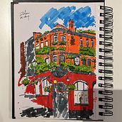 My project for course: Expressive Architectural Sketching with Colored Markers. Sketching, Drawing, Architectural Illustration, Sketchbook & Ink Illustration project by nicholas_16 - 08.31.2022