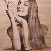 Mi proyecto del curso: Dibujo de retrato clásico: el método del Renacimiento, Pina Bausch. Un proyecto de Bellas Artes, Bocetado, Dibujo, Dibujo de Retrato, Dibujo realista y Dibujo artístico de Olga Ar - 01.09.2022